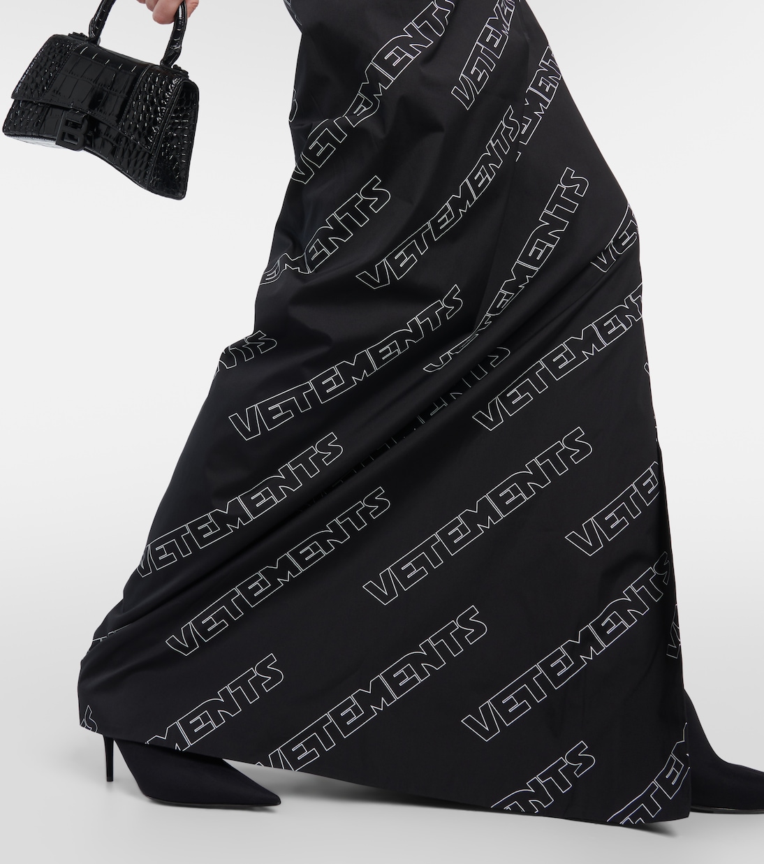 Falda envolvente de algodón con logo | Vetements