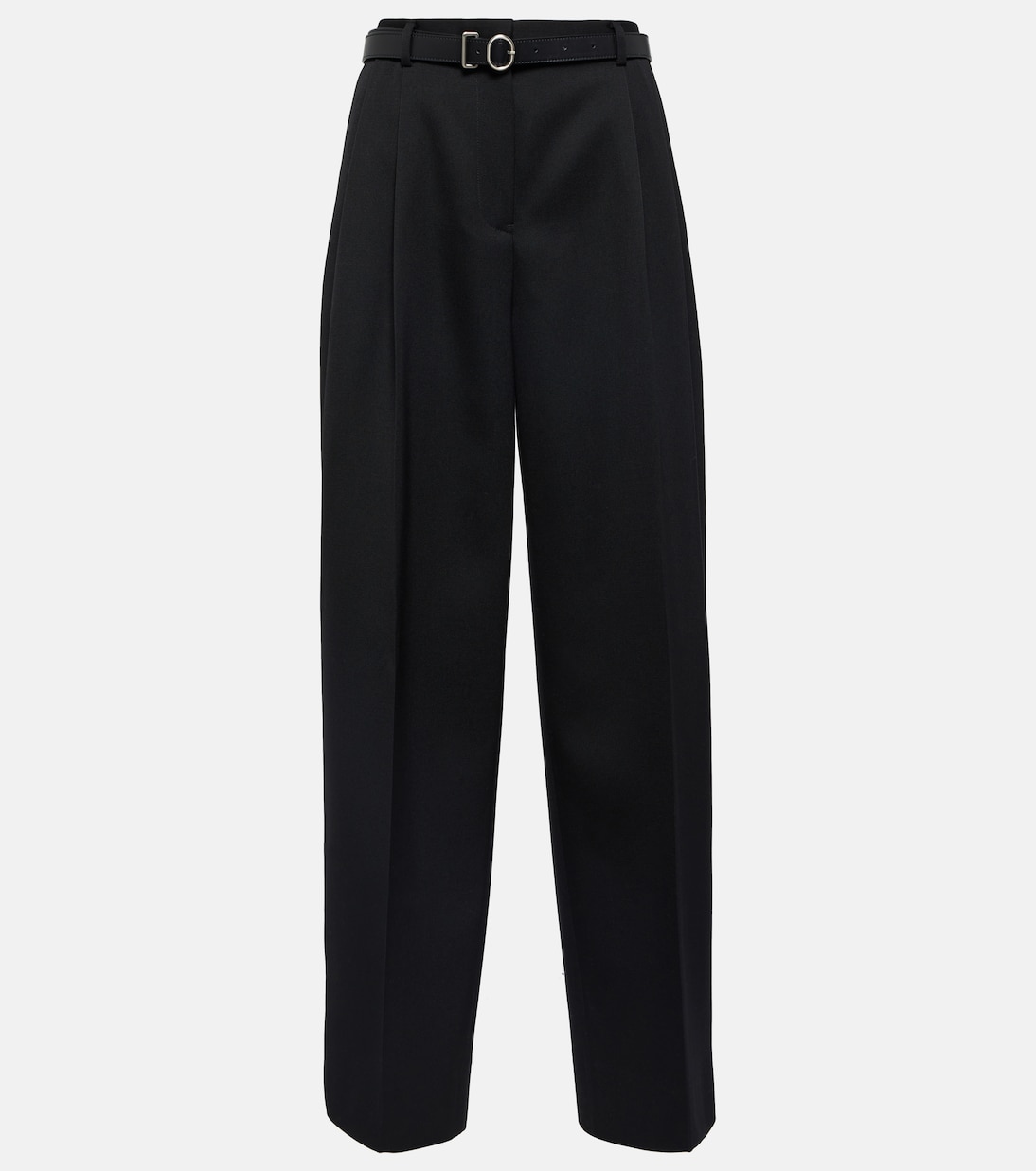 Pantalon à taille haute en laine vierge | Jil Sander