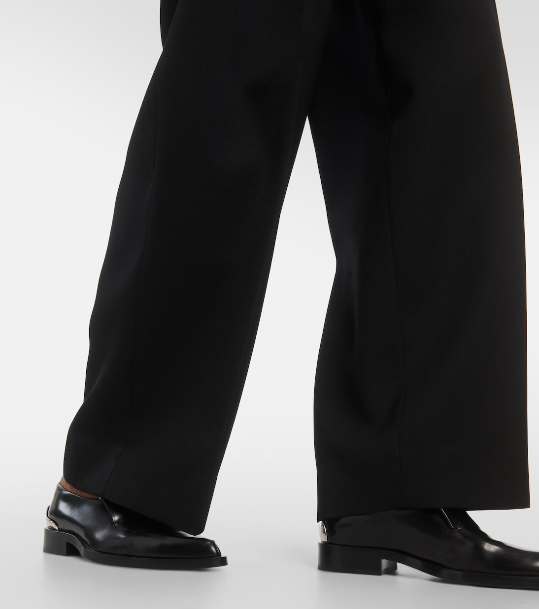 Pantalon à taille haute en laine vierge | Jil Sander