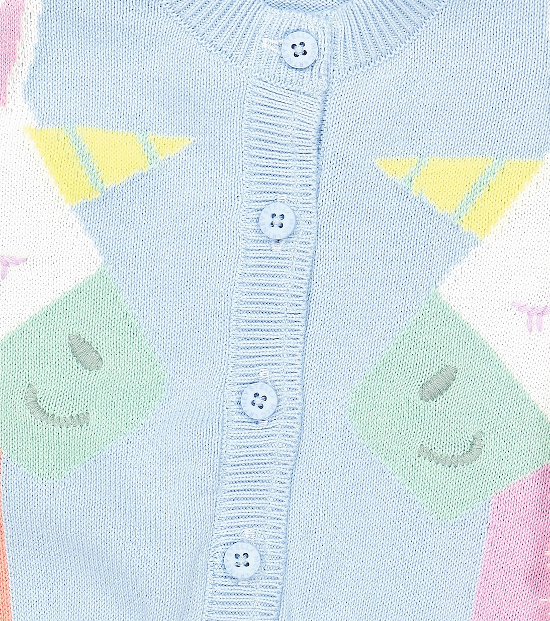 Baby - Cardigan in cotone con volant | Stella McCartney Kids