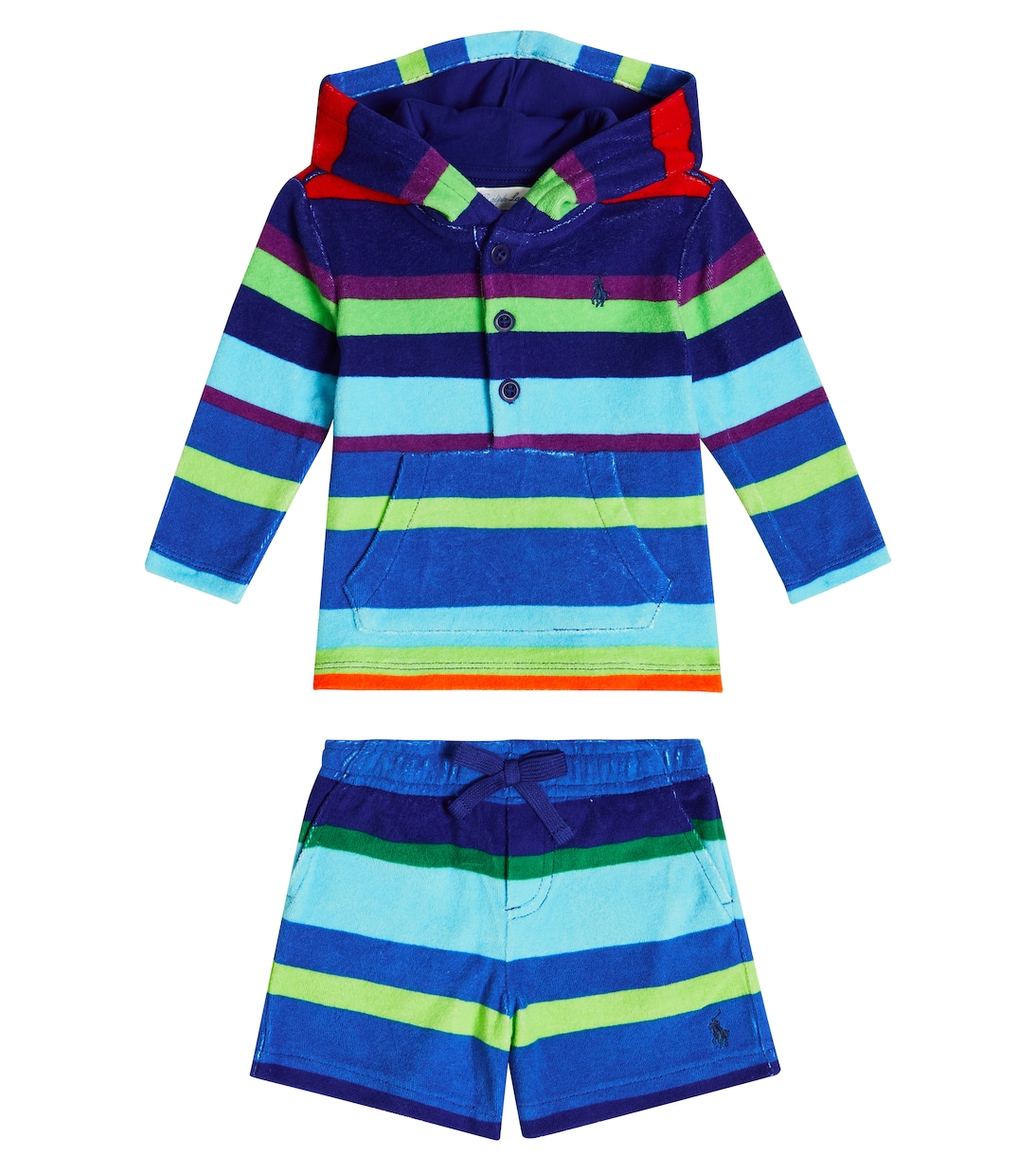 Baby - Set di felpa e shorts in misto cotone | Polo Ralph Lauren Kids