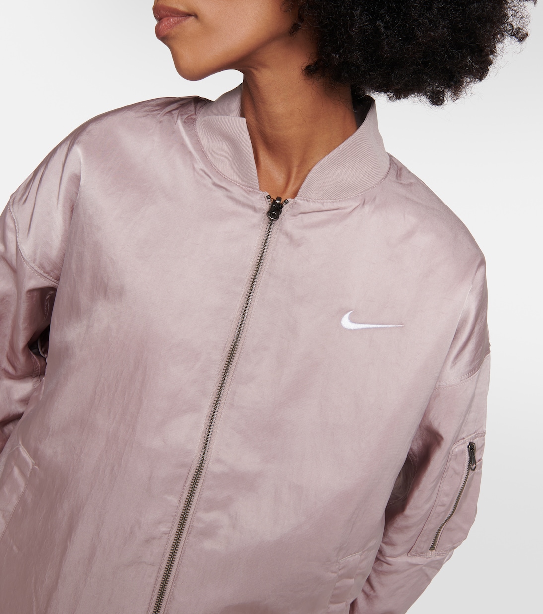 Reversible bomber jacket in pink Nike Mytheresa