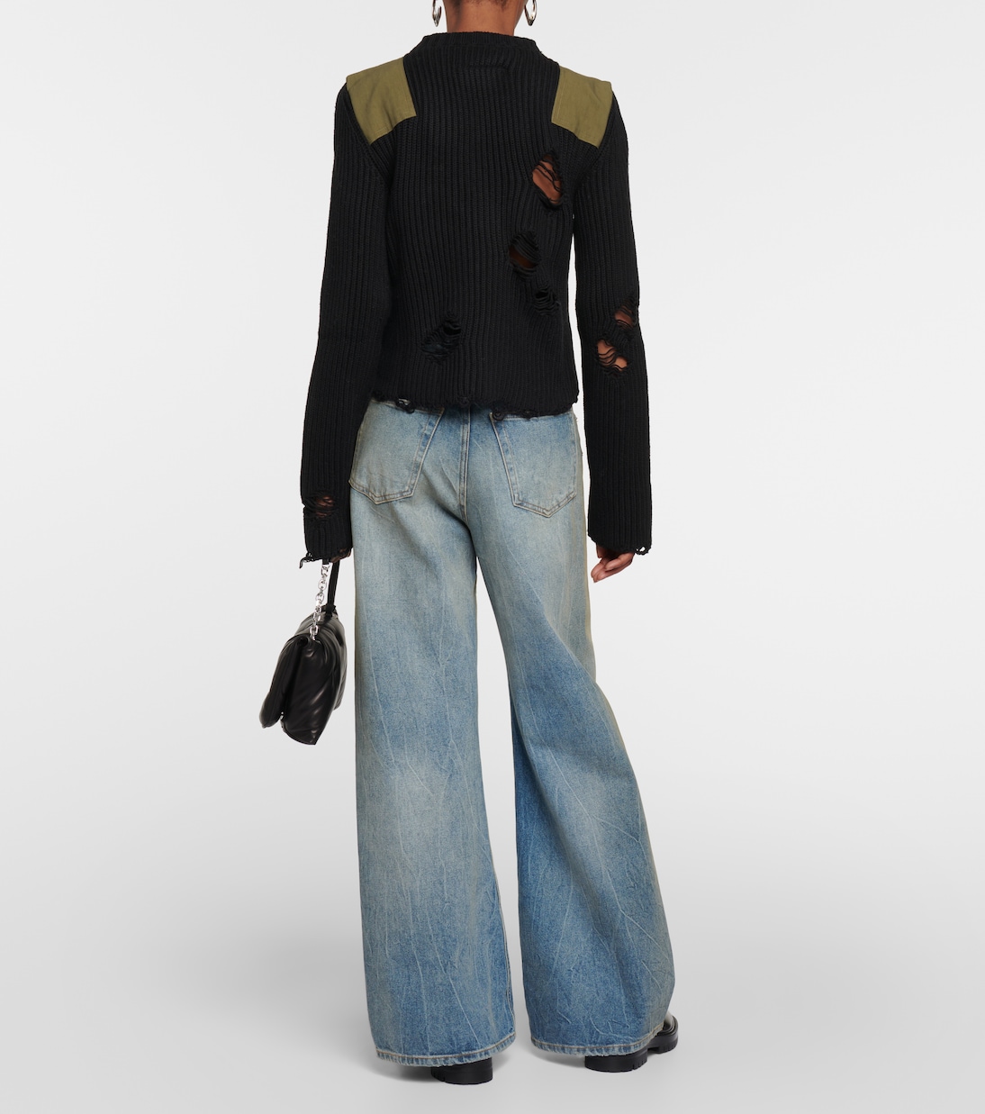 Jersey de algodón y lana desgastado | MM6 Maison Margiela