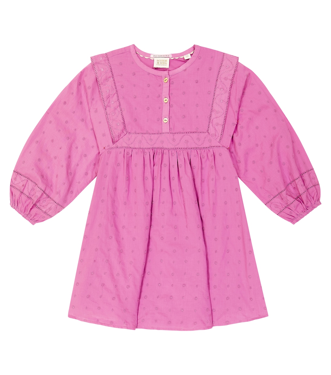 Abito in cotone con ricamo | Scotch & Soda Kids