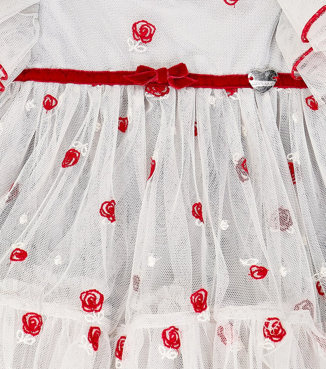 Bebé - vestido de tul bordado | Monnalisa