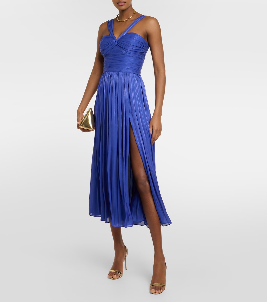 Vestido midi Cavana de lúrex | Costarellos