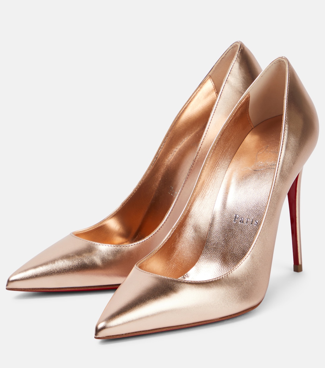 Kate 100 metallic leather pumps | Christian Louboutin