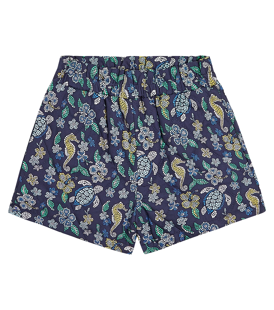 Short Mosaïque en coton imprimé | Vilebrequin Kids