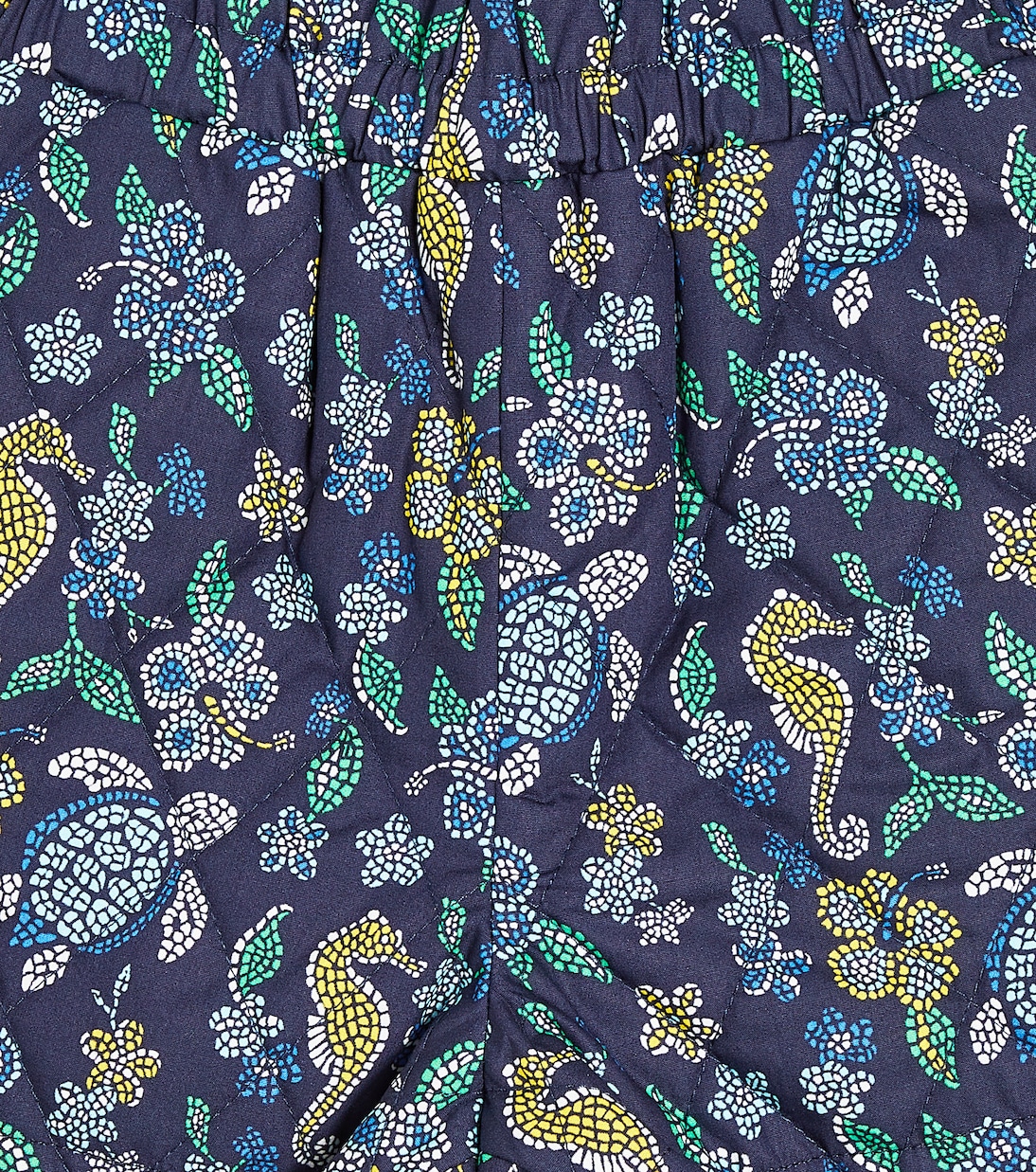Short Mosaïque en coton imprimé | Vilebrequin Kids