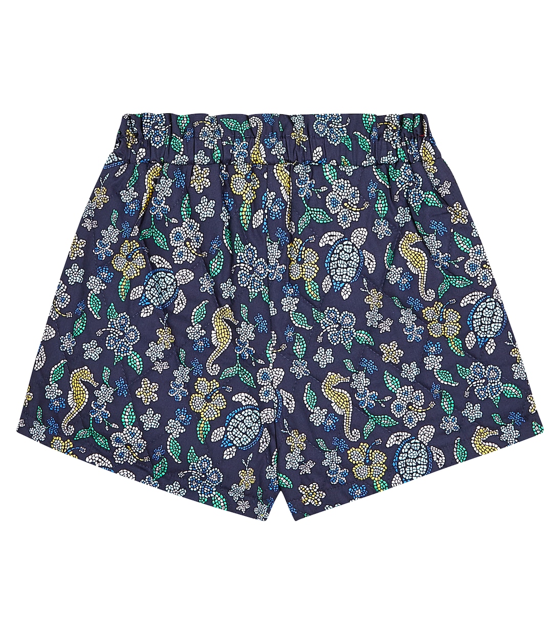 Short Mosaïque en coton imprimé | Vilebrequin Kids