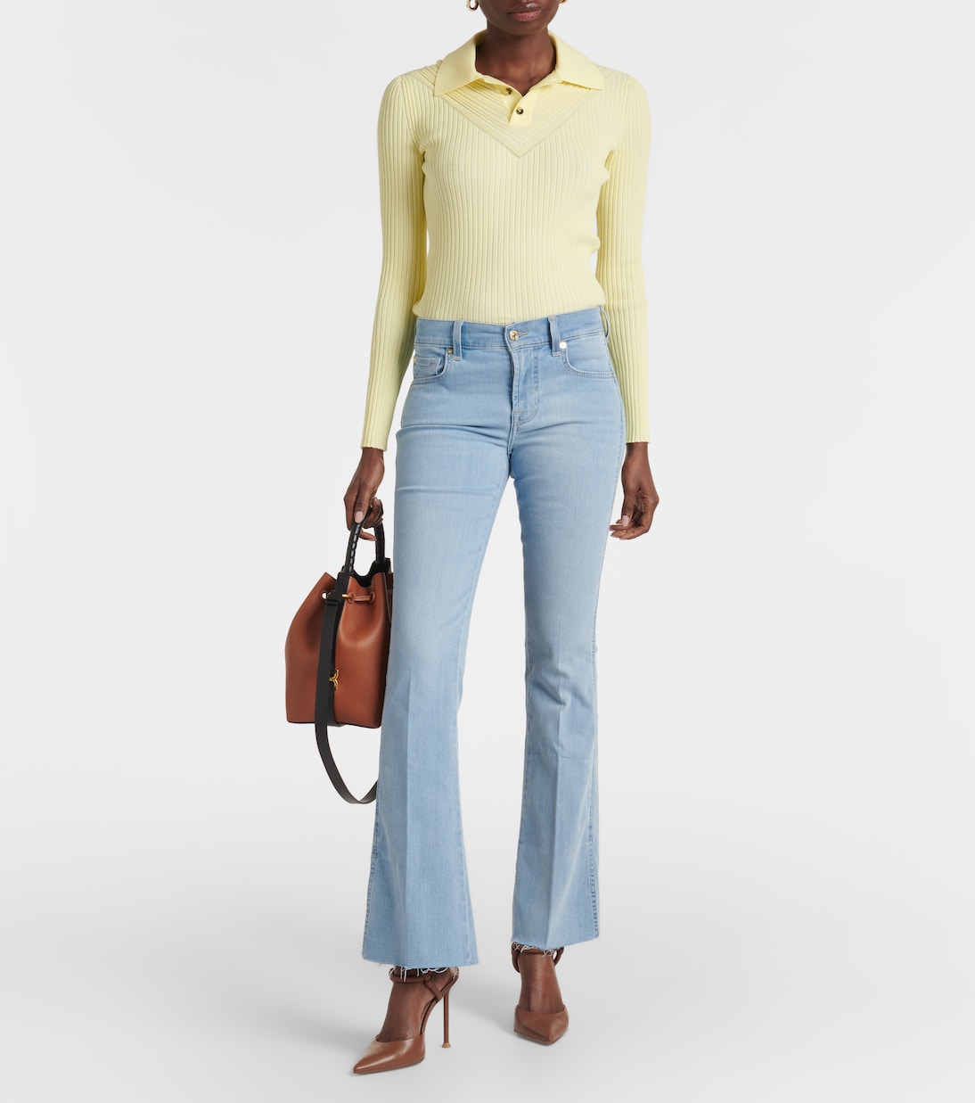 Jeans bootcut B(Air) a vita media | 7 For All Mankind