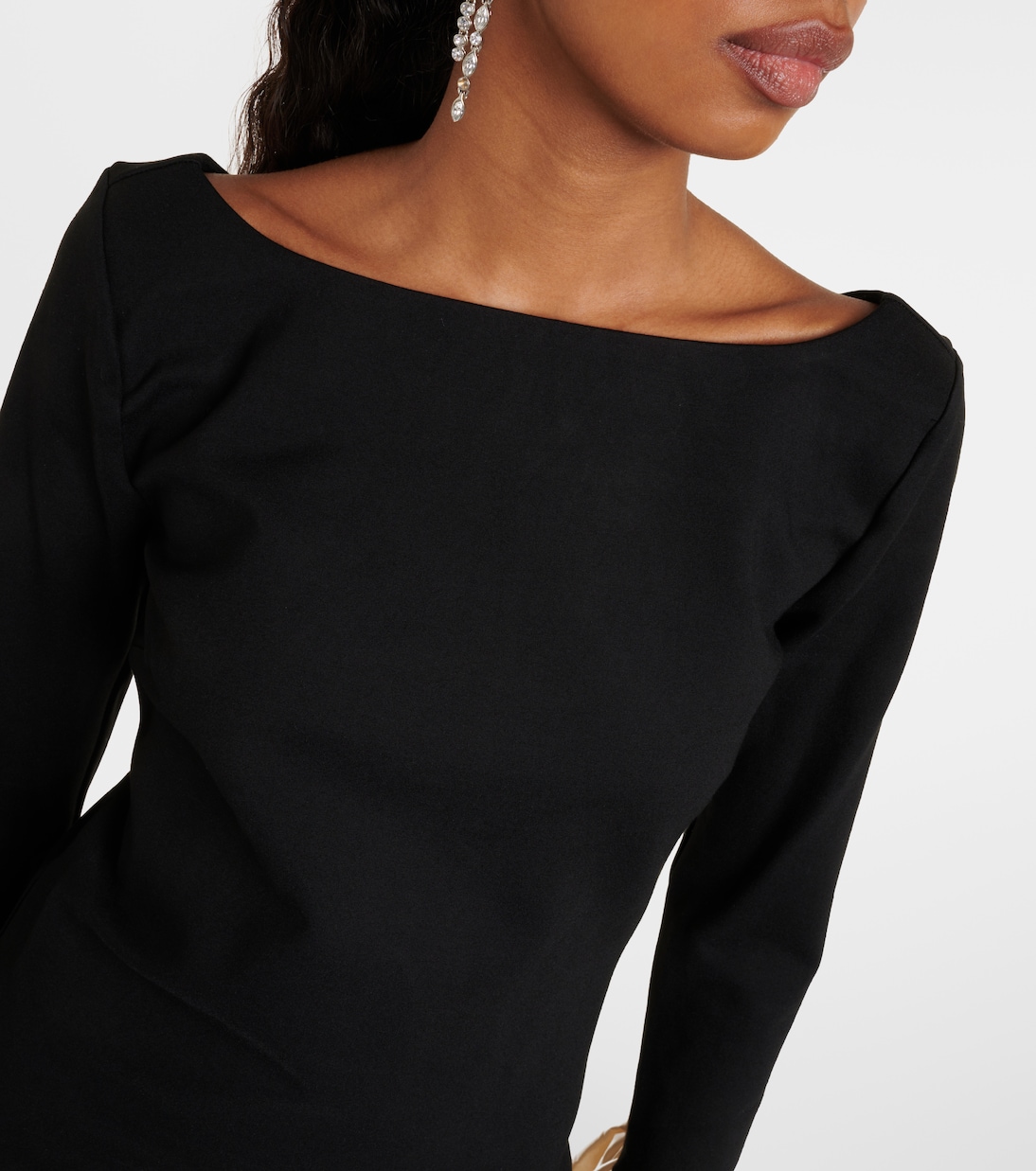 Vestido Corto con Detalles en Tafetán de la Colección Staud Hawthorne