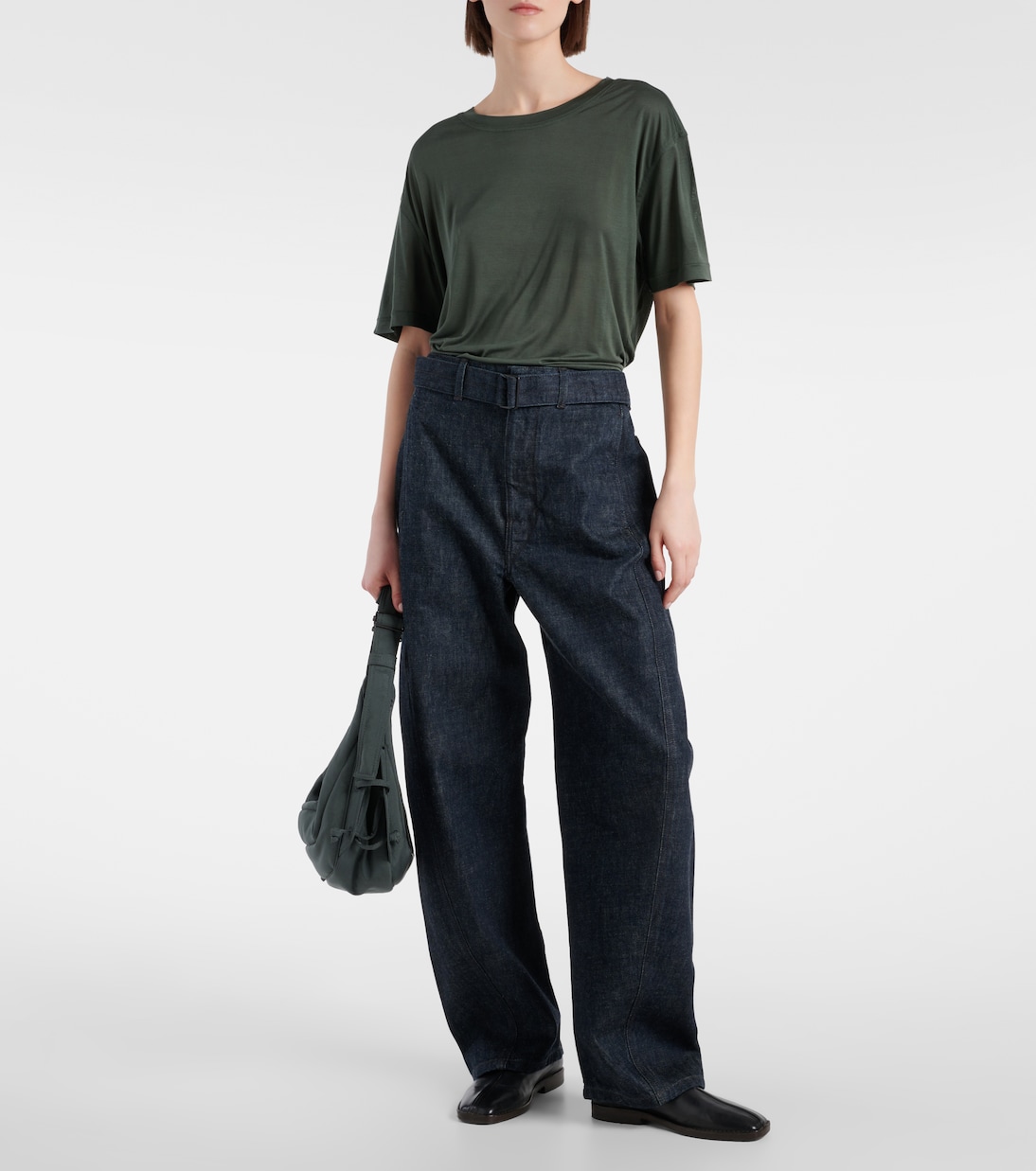 T-shirt in jersey di seta | Lemaire