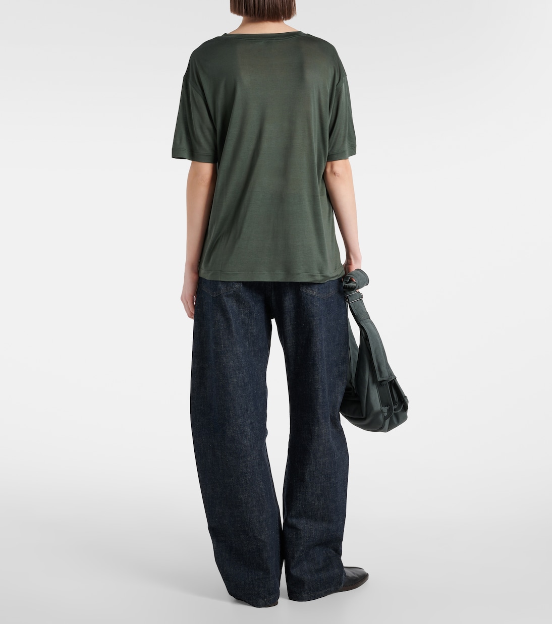 T-shirt in jersey di seta | Lemaire