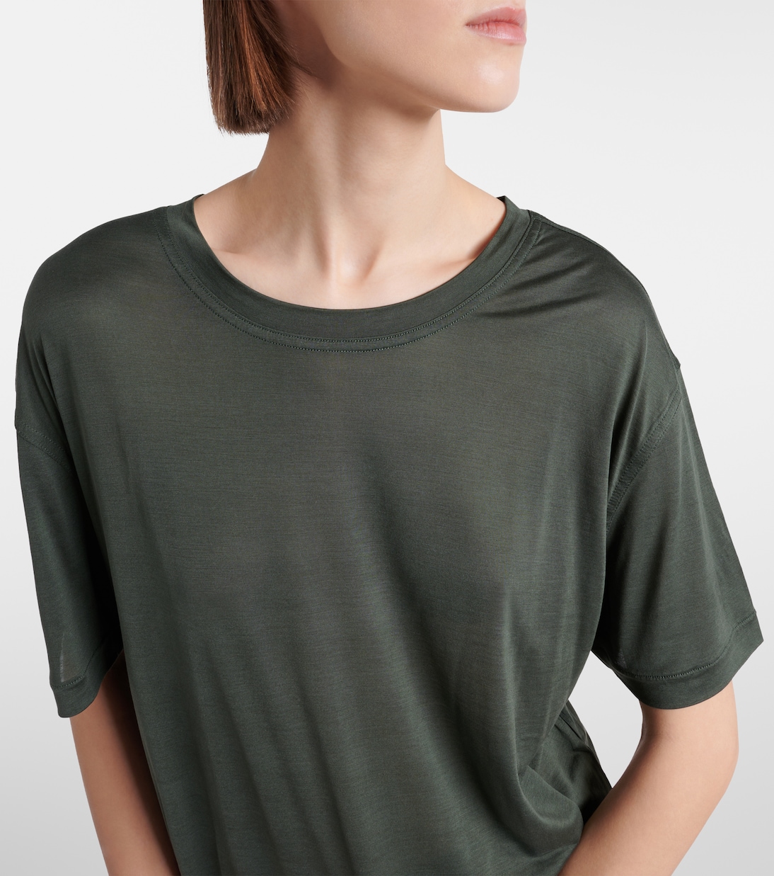 T-shirt in jersey di seta | Lemaire