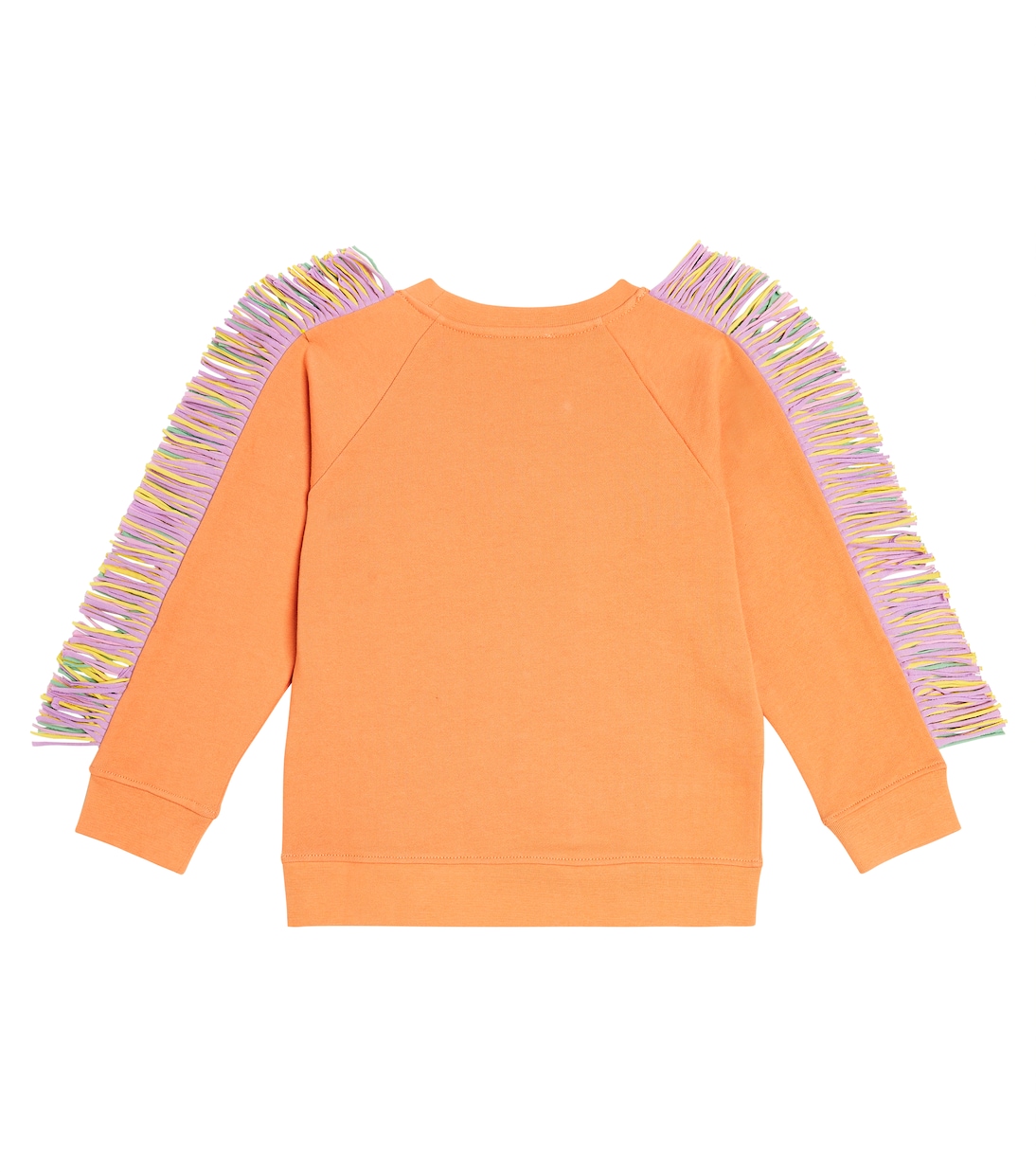 Sudadera de jersey de algodón con flecos | Stella McCartney Kids
