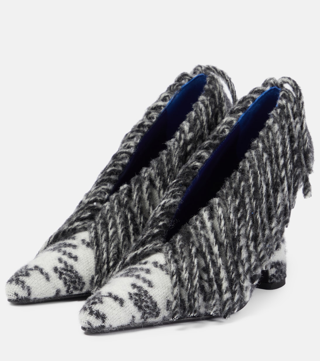 Sweep 100 fringed wool pumps | Burberry