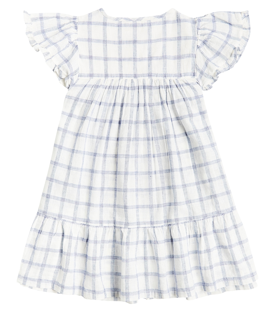 Besticktes Kleid Carlina aus Baumwolle und Leinen | Louise Misha