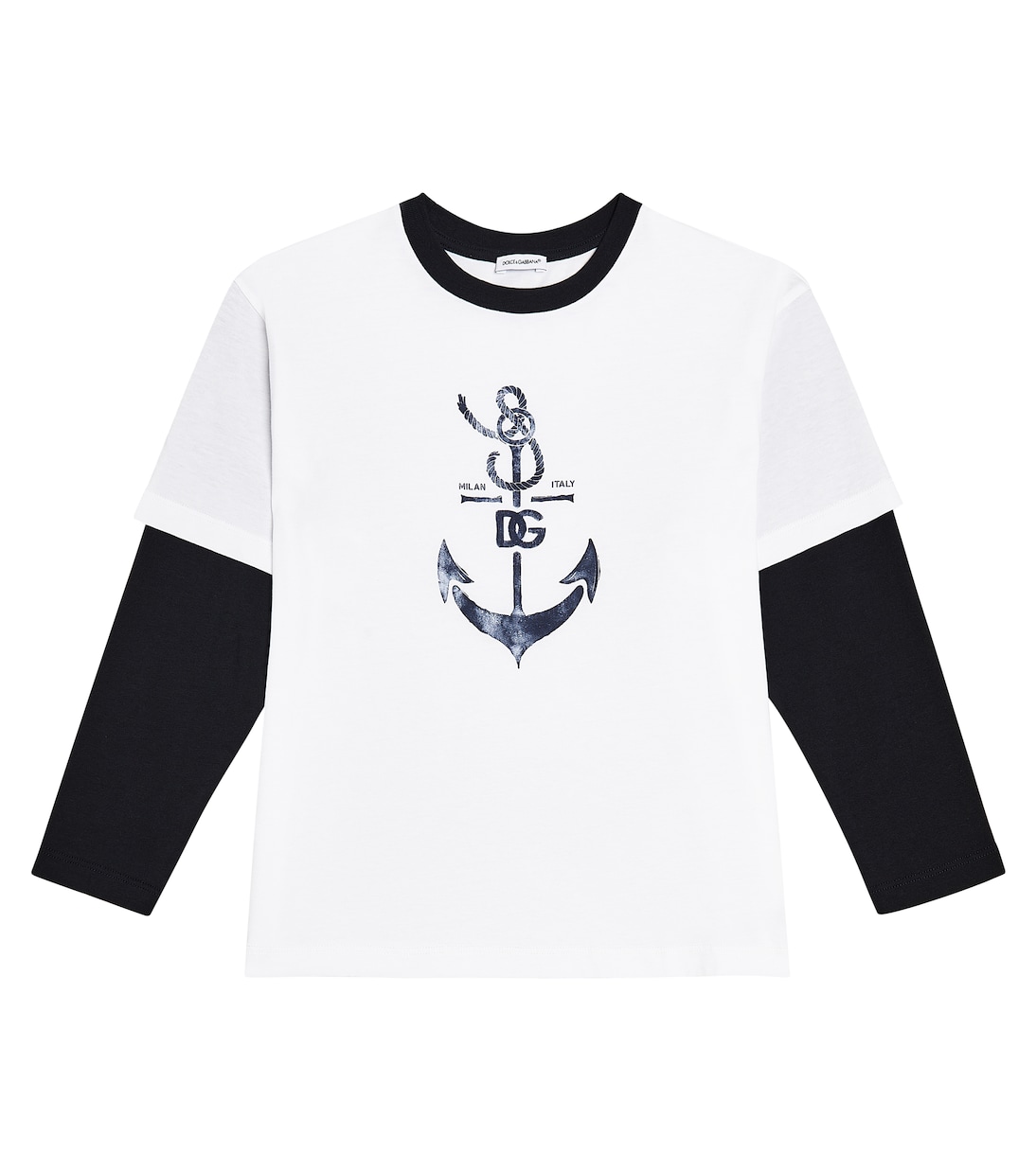 Camiseta en jersey de algodón estampada | Dolce&Gabbana Kids