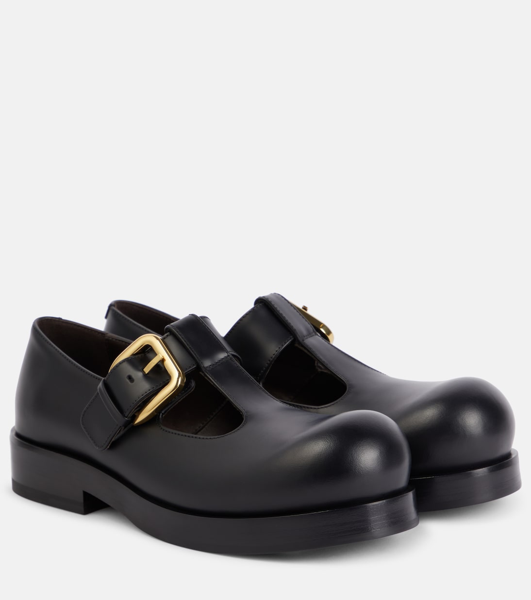 Helium leather Mary Jane flats | Bottega Veneta