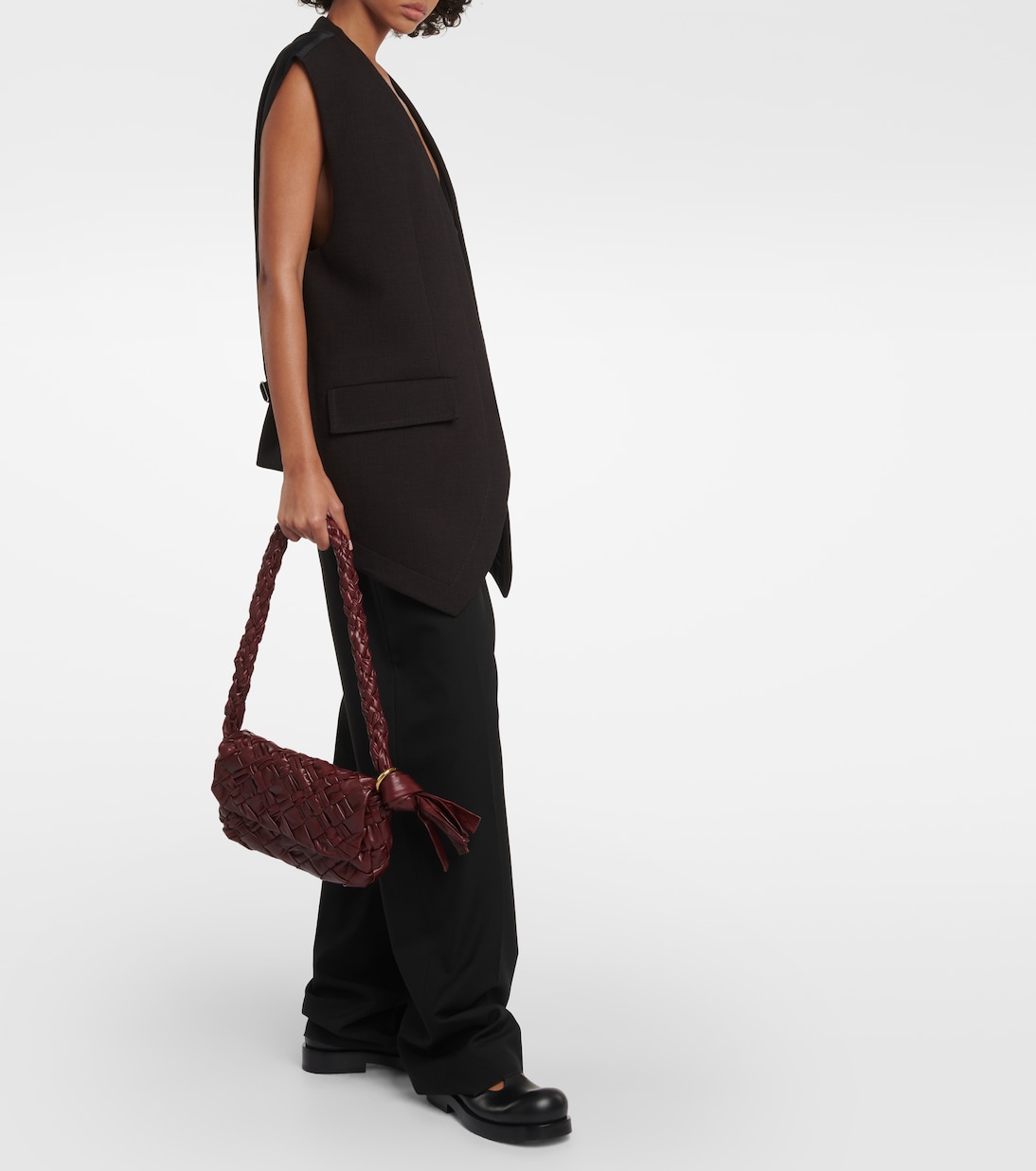 Helium leather Mary Jane flats | Bottega Veneta