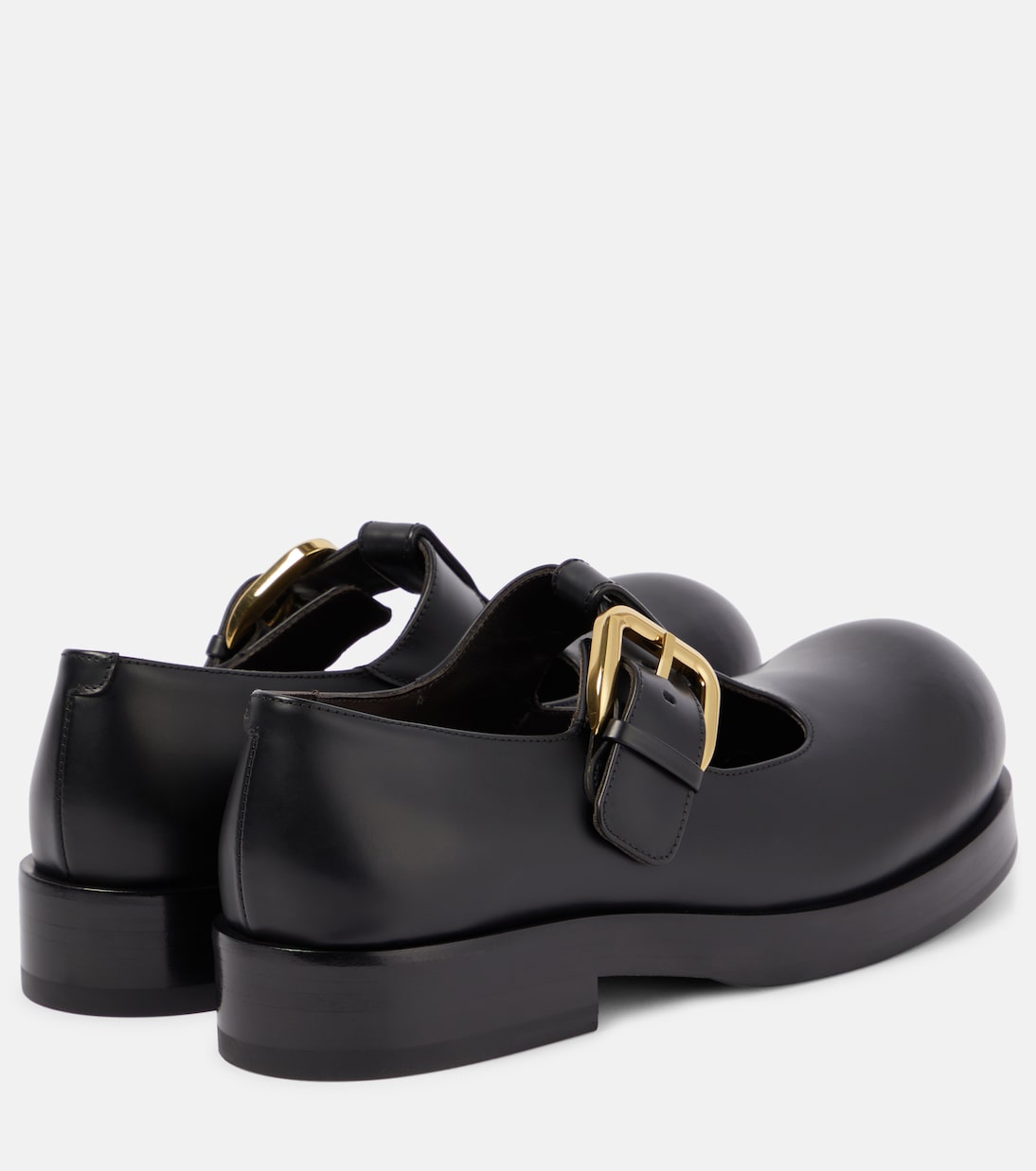 Helium leather Mary Jane flats | Bottega Veneta