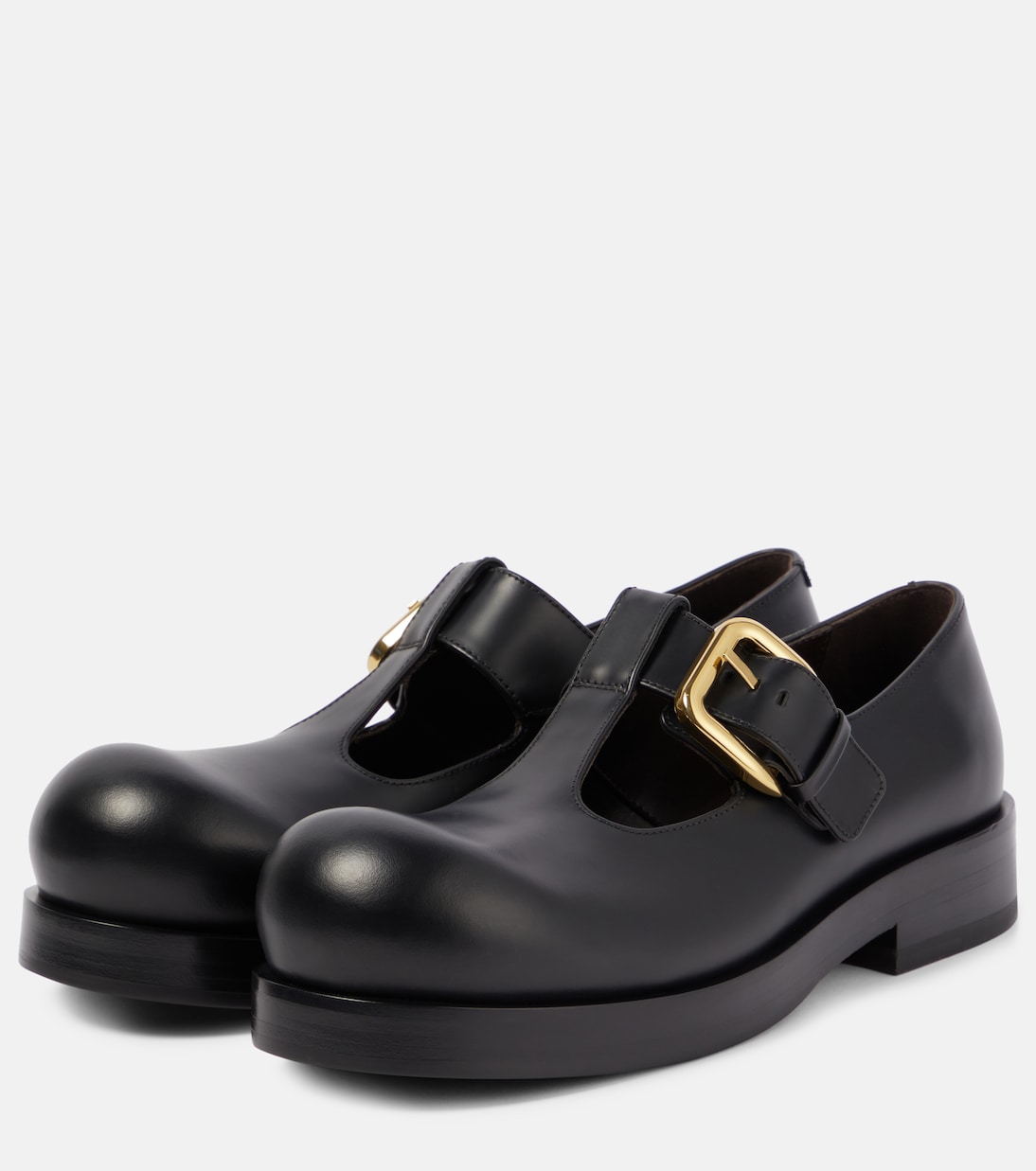 Helium leather Mary Jane flats | Bottega Veneta