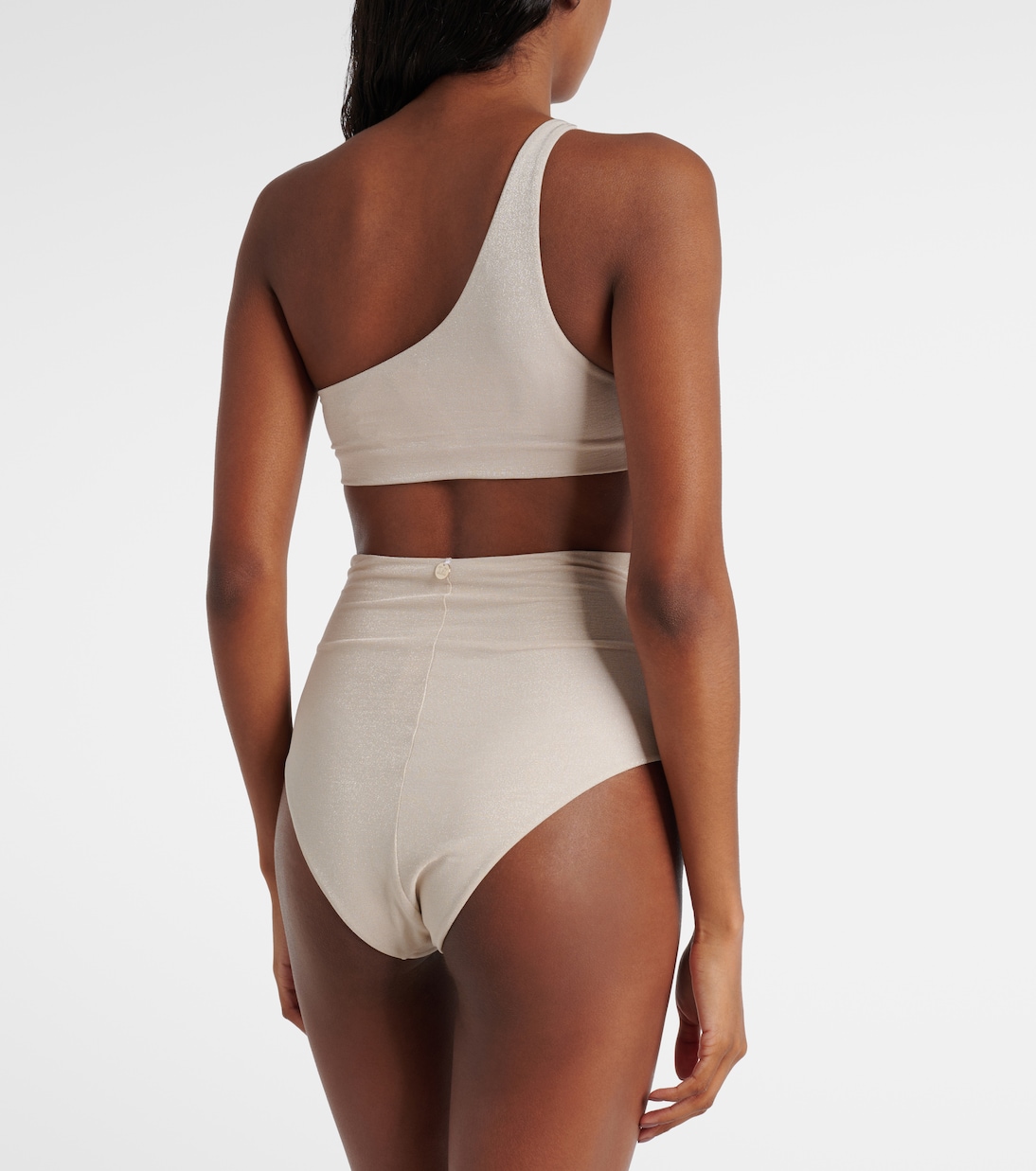 One-shoulder Lurex® bikini top | Max Mara