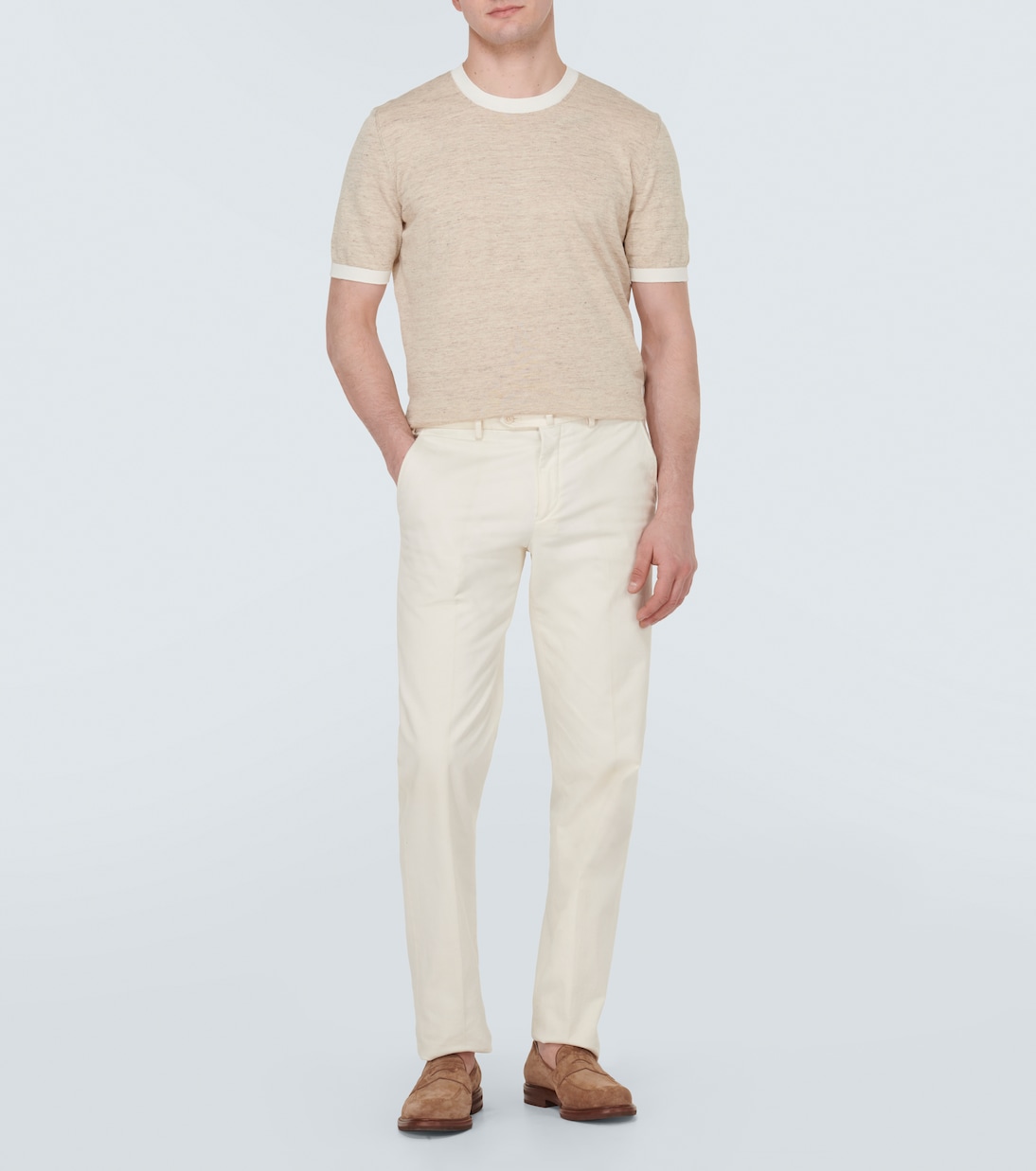 T-shirt en lin et coton | Thom Sweeney