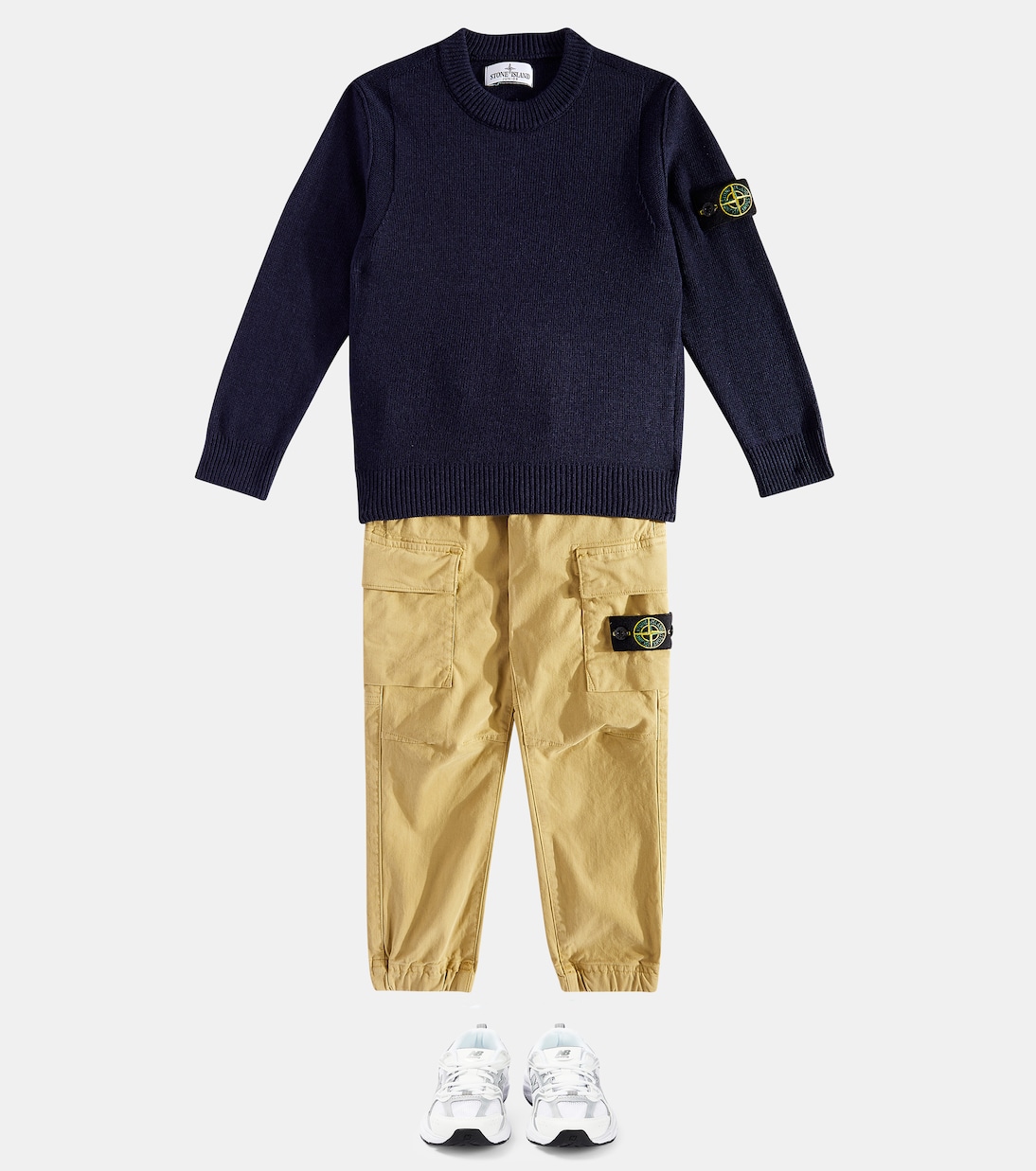Pullover Compass in maglia a coste | Stone Island Junior