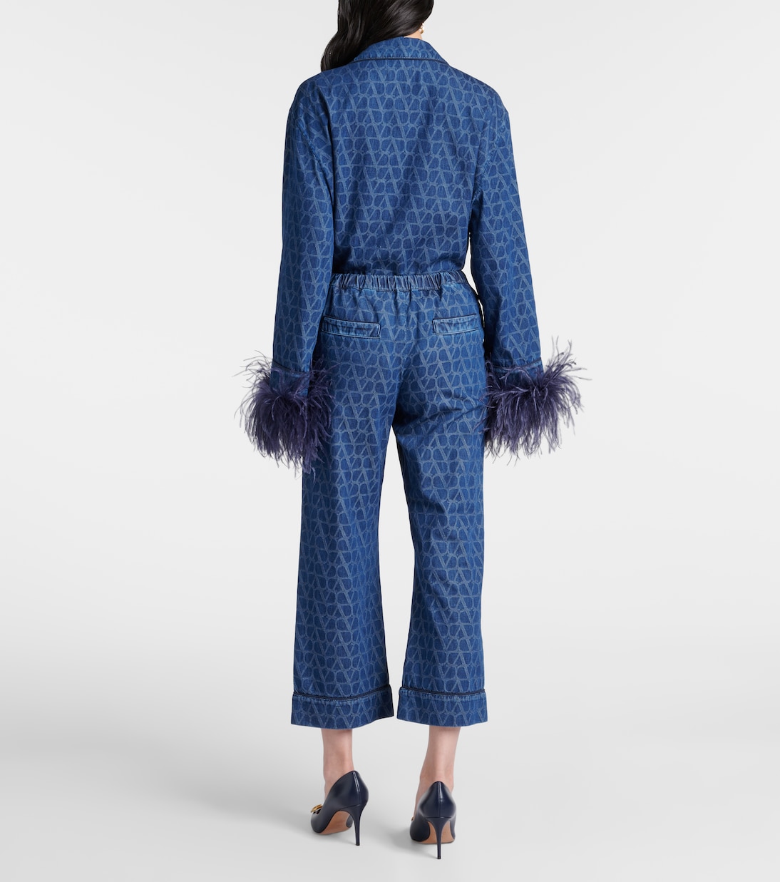 Cropped Jeans Toile Iconographe | Valentino