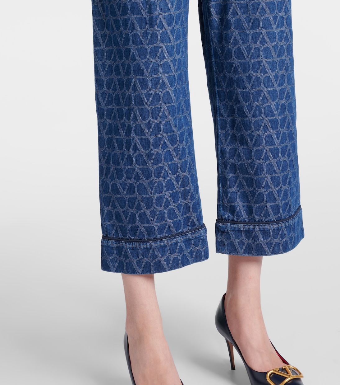 Cropped Jeans Toile Iconographe | Valentino