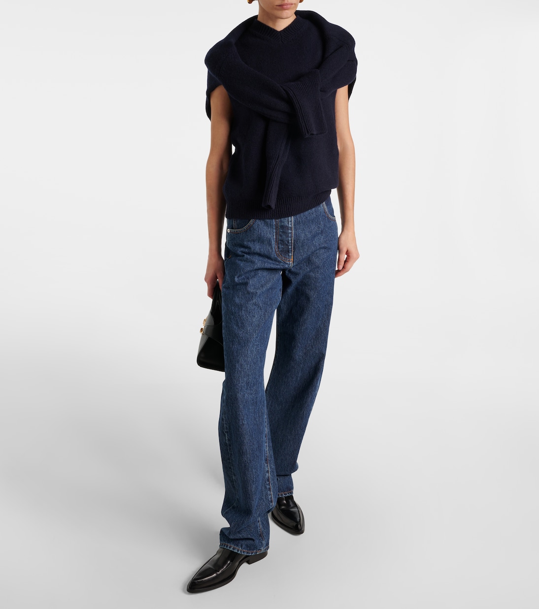 Jeans rectos de tiro alto | Ferragamo