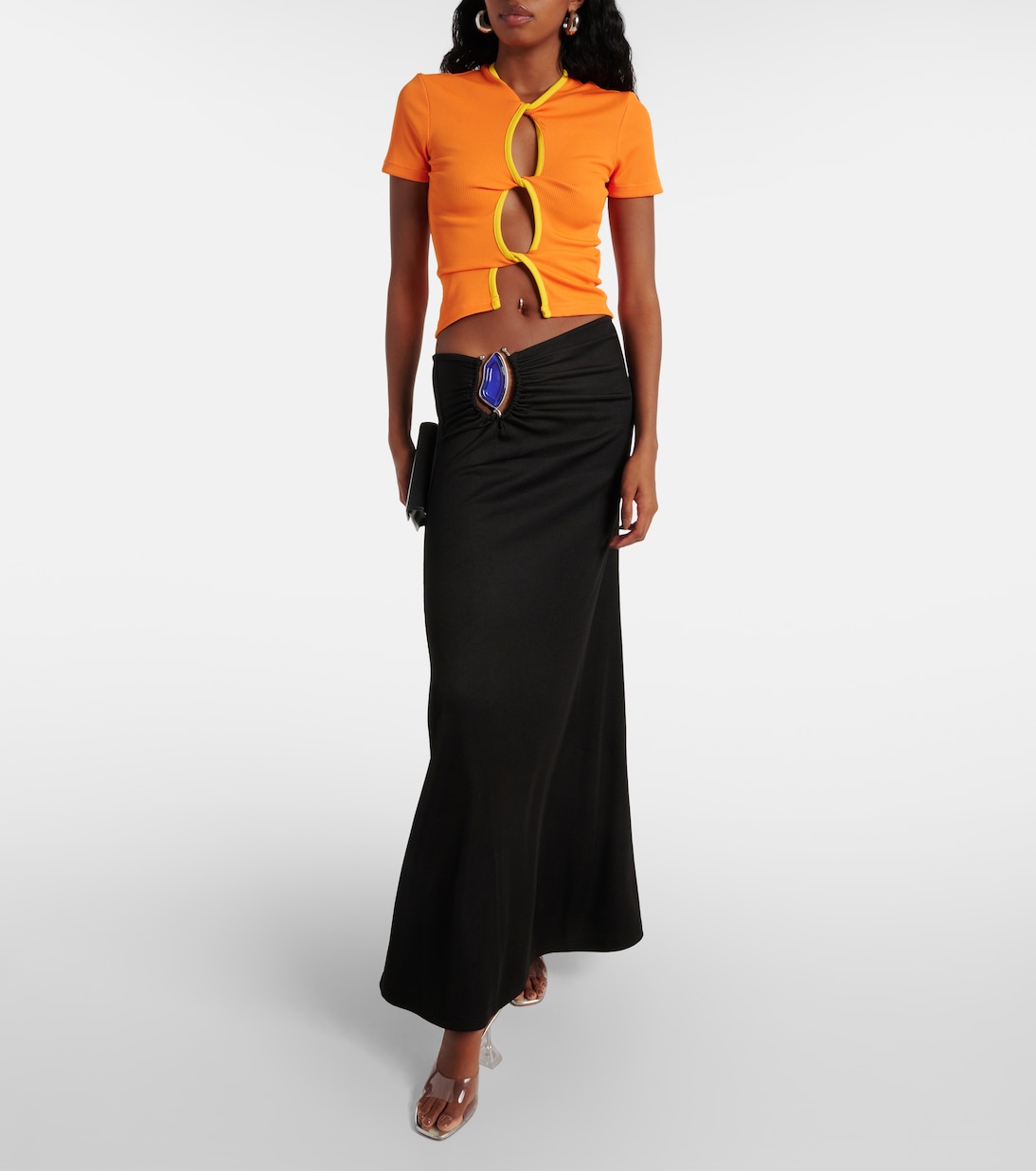 T-Shirt Open Twist aus Rippstrick | Christopher Esber