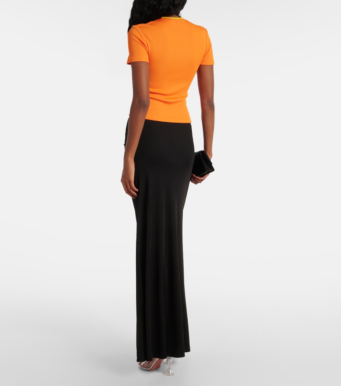 T-Shirt Open Twist aus Rippstrick | Christopher Esber