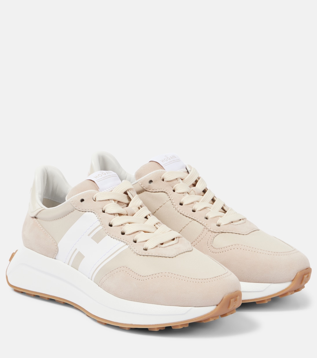 Sneakers H Patch mit Veloursleder | Hogan