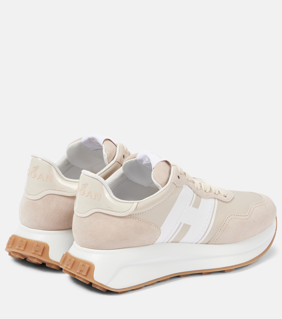 Sneakers H Patch mit Veloursleder | Hogan