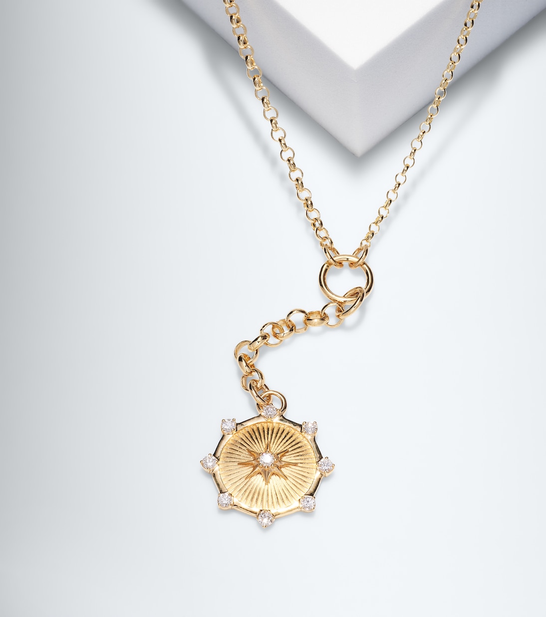 Collana Spark Love in oro 18kt con diamanti | FoundRae