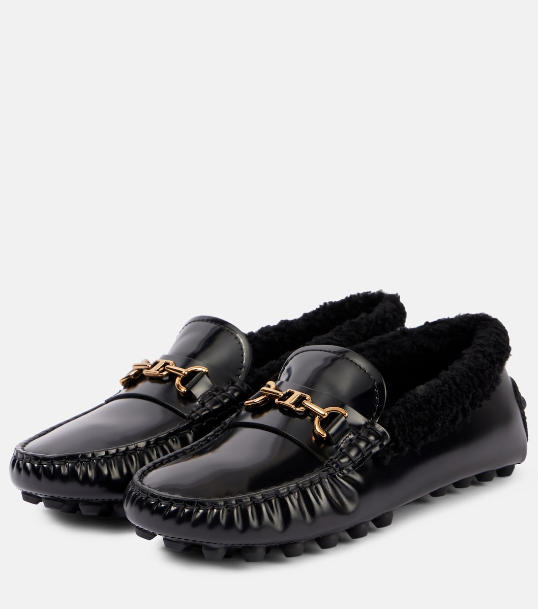 Mocassini in pelle con shearling | Tod's