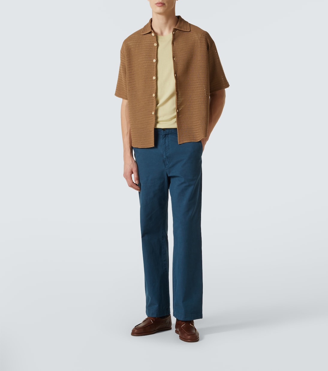 Chinohose aus Baumwoll-Gabardine | Auralee