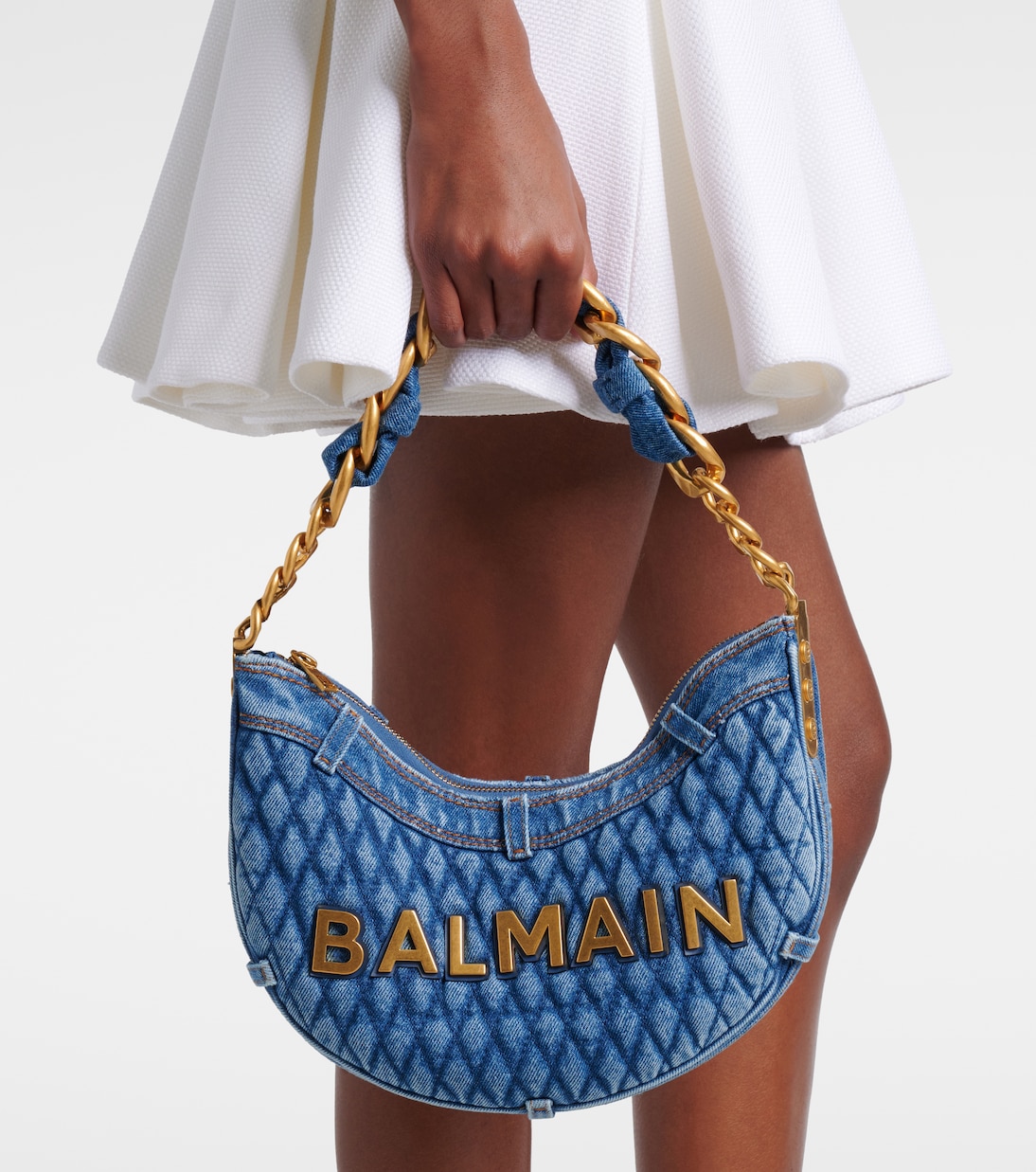 Borsa a spalla 1945 Moon in denim | Balmain