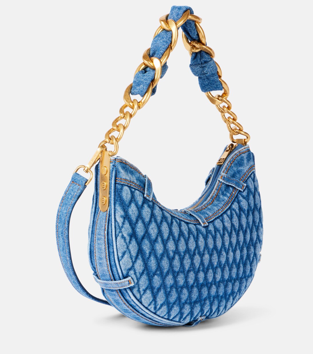 Borsa a spalla 1945 Moon in denim | Balmain