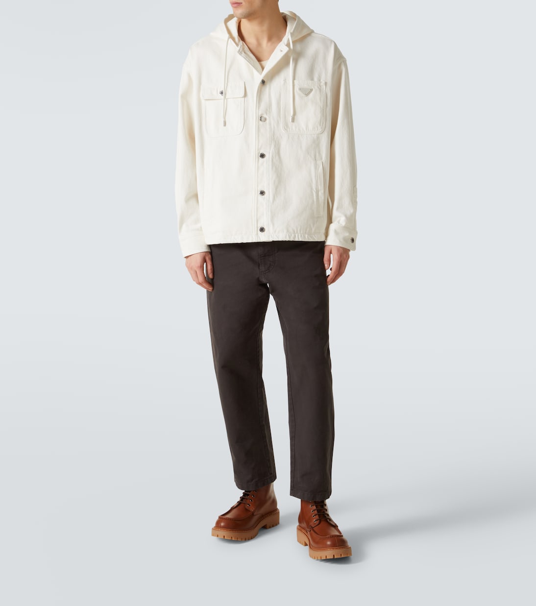 Giacca di jeans con cappuccio | Prada