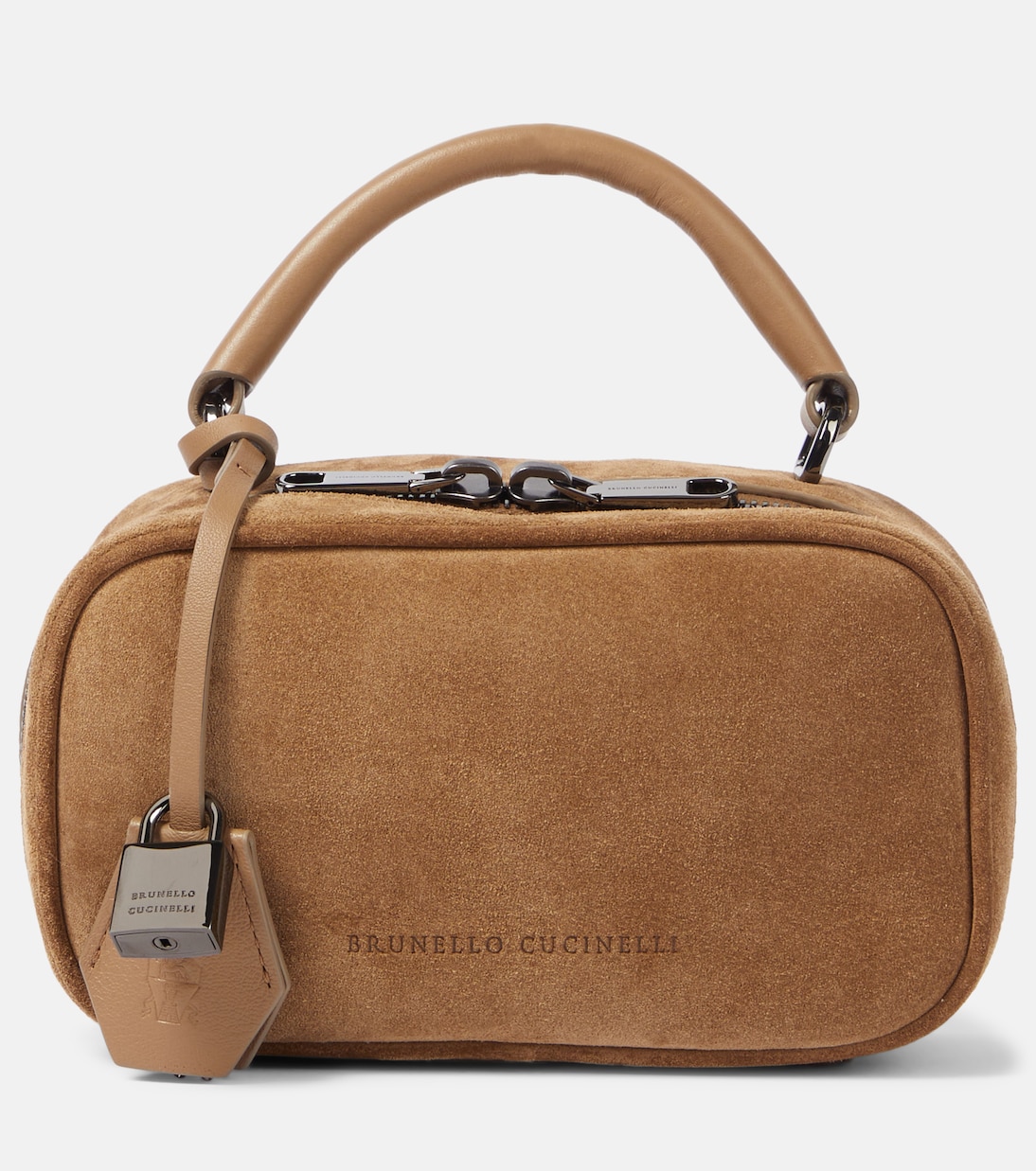Sac Foulard Mini en daim | Brunello Cucinelli