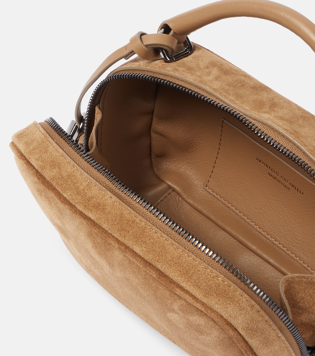 Sac Foulard Mini en daim | Brunello Cucinelli