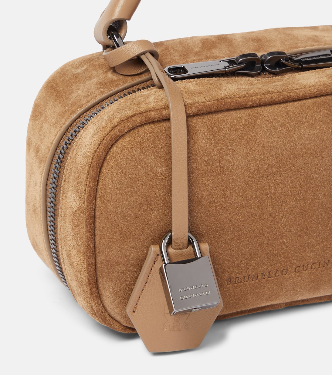 Sac Foulard Mini en daim | Brunello Cucinelli