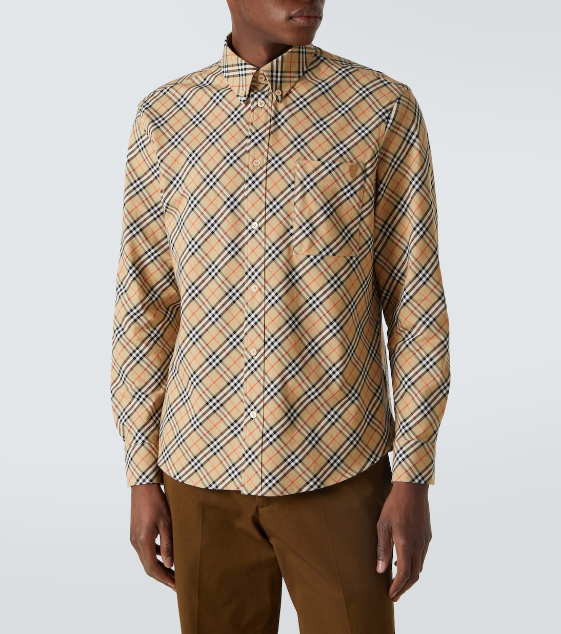 Camicia in popeline Burberry Check | Burberry