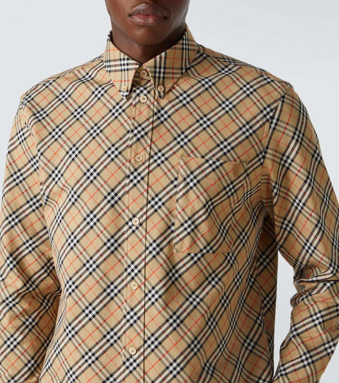 Camicia in popeline Burberry Check | Burberry
