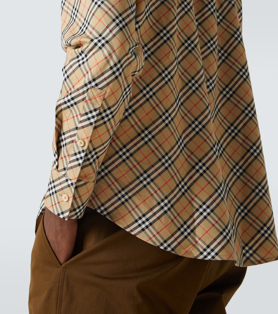 Camicia in popeline Burberry Check | Burberry