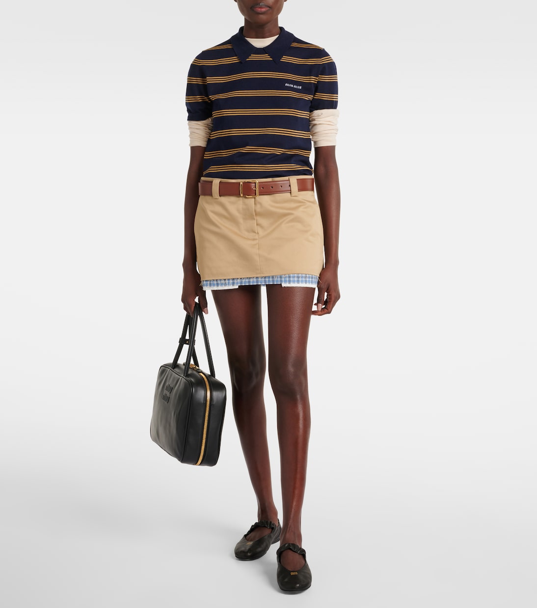 Polo en soie et cachemire | Miu Miu